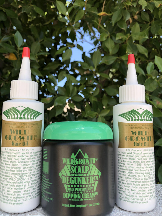 1X Strength Classic Hair Oil Bundle : $25 discount on Wild Growth Scalp Degunker®